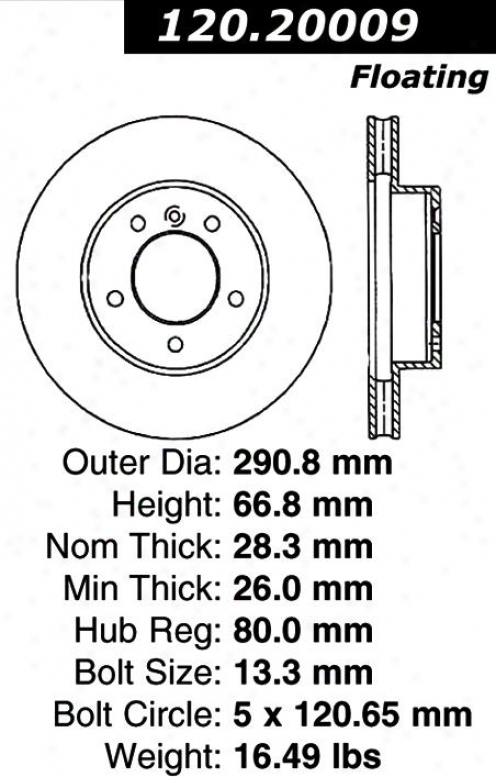 Centric Parts 120.20009 Jaguar Parts