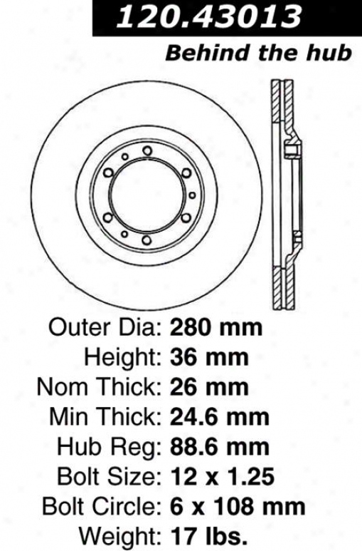 Centric Parts 120.43013 Honda Talents