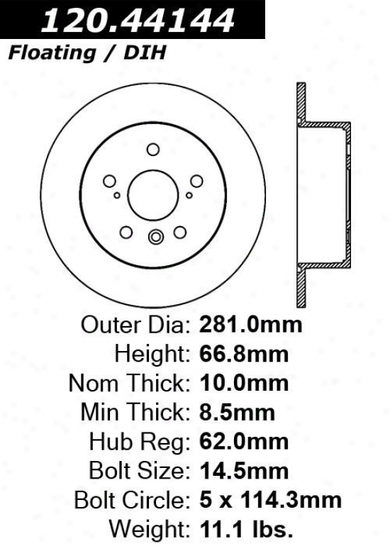 Centric Parts 120.44144 Toyota Parts