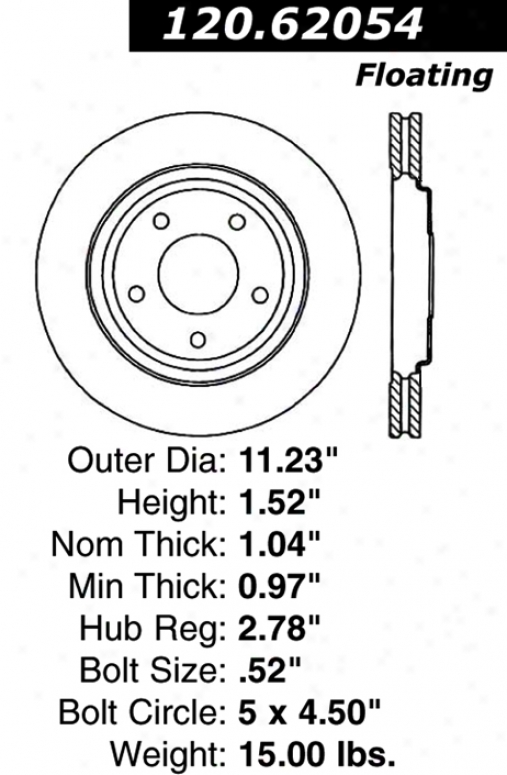 Centric Parts 120.62054 Pontiac Parts