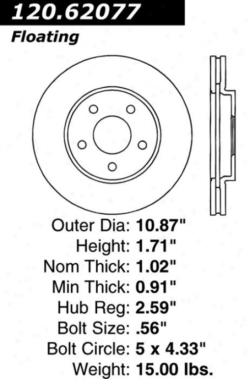 Centric Parts 120.62077 Pontiac Disc Brake Rotor Hub