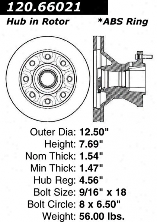 Centric Parts 120.66021 Chevrolet Parts