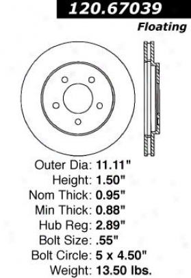 Centric Parts 120.67039 Dodge Disc Brakd Rotor Hub