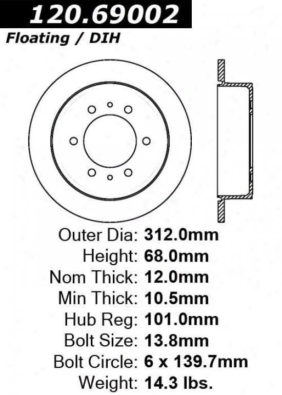 Centric Parts 120.69002 Jaguar Parts