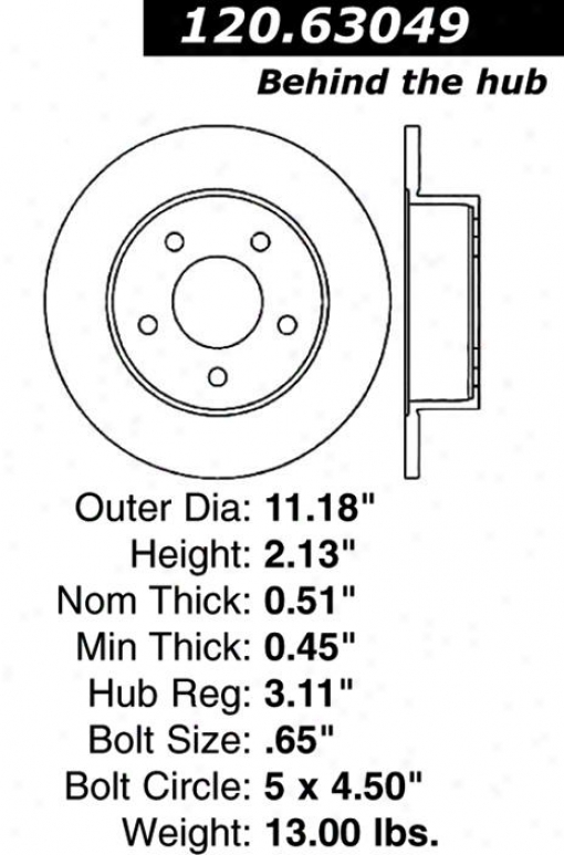 Centric Parts 121.63049 Chrysler Parts