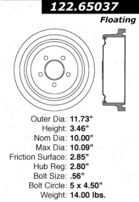 Ctk By Centric 123.65037 Wading-place Parts