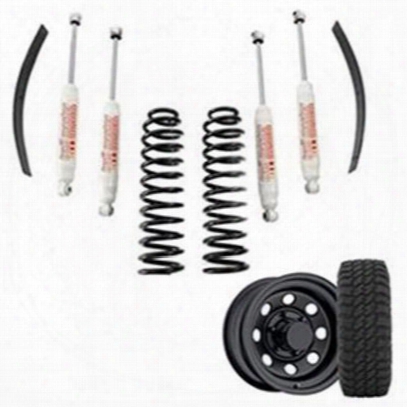 Genuine Packages 3 Inch Trail Master Complete Lift Kit With Coil Springs And Pro Comp Xmt2 Tires And Trail Master Wheel Package - Set Of 4 - Xjsp - Xj