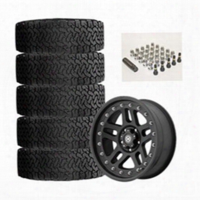 Genuine Packages Bf Goodrich All-terrain T/a Ko2 35x12.50r17 And Atx Cornice Ax195 17x9 Wheel Package - Set Of 5 - Tirepkg81