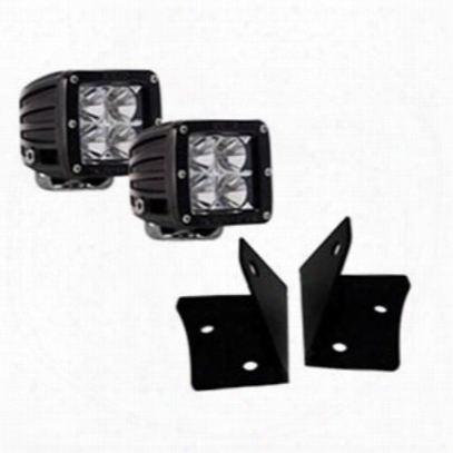 Genuine Packages Dually Series Flood Light Kit With Brackets (black) - Ligjk07162