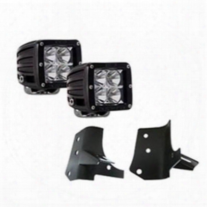 Genuine Packages Dually Series Flood Light Kit With Brackets (black) - Ligtj97061