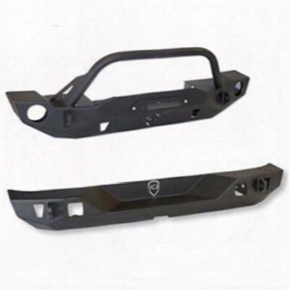 Genuine Packages Jcroffroad Crusader Front And Rear Bumpers (black) - Jkspecial18