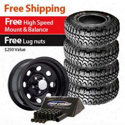 Genuine Packages Maxxis Big Horn Tire 305/70r17 And Pro Comp Whewl 17x9 Package - Set Of 4 - Tirepkg1