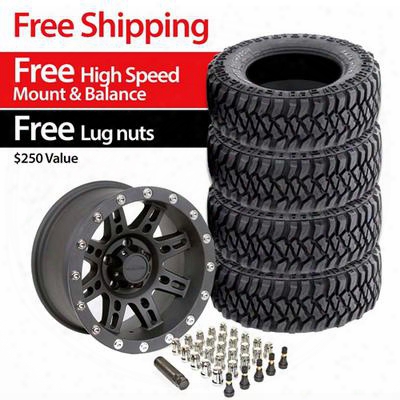 Genuine Packages Mickey Thompson Baja Mtzp3 33x12.50r15 Tire And Pro Comp Series 7031, 15x8 Wheel Package - Set Of 4 - Tirepkg296