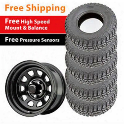 Genuine Packages Pro Omp Xtreme Mt2, 305/65r17 And Series 51, 17x9 - Package Set Of 5 - Tirepkg210