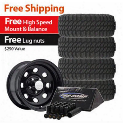 Genuine Packages Pro Comp Xtreme Mt2 Tire 35x12.50r15 And Pro Comp Series 97 Wheel 15x8 Package - Set Of 4 - Tirepkg55