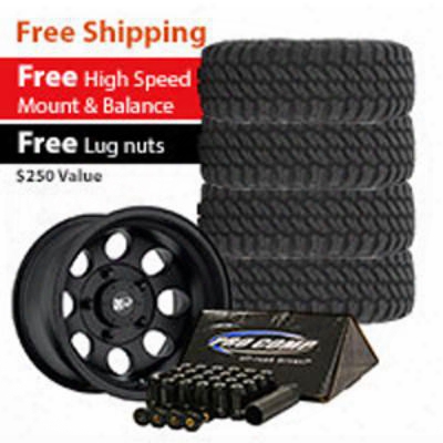 Genuine Packages Pro Comp Xtreme Mt2 Tire 35x12.50r15 And Pro Comp Series 7069 Wheel 15x8 Package - Set Of 4 - Tirepkg65