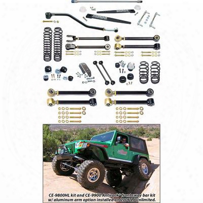Currie 4 Inch Johnny Joint Suspension Lift Kit With Antirock - Ce-9801hl