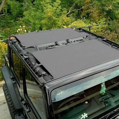 Dirtydog 4x4 Rear Sun Screen, Gray - D/dj4ss07r1gy