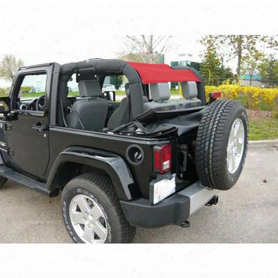 Dirtydog 4x4 Rear Sun Screen, Red - D/dj2ss07r1rd
