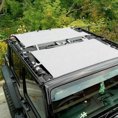 Dirtydog 4x4 Rear Sun Screen, White - D/dj4ss07r1wh