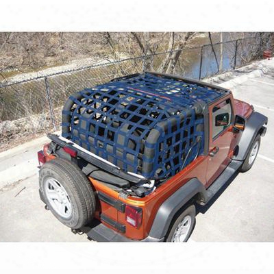 Dirtydog 4x4 Rear Upper Cargo Netting With Regular Sides - J2nn07rcbl
