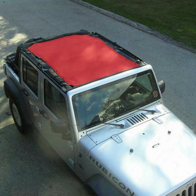 Dirtydog 4x4 Safari Sun Screen, Red - D/dj4ss07s1rd