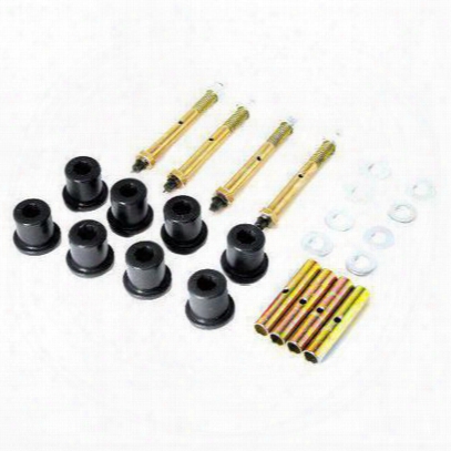 Prothane Motion Control Greaseable Spring/shackle Bushing Kit (black) - 1-815-bl