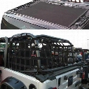 DirtyDog 4x4 Sun Screen with Rear Cargo Net - J2NS07RCBK