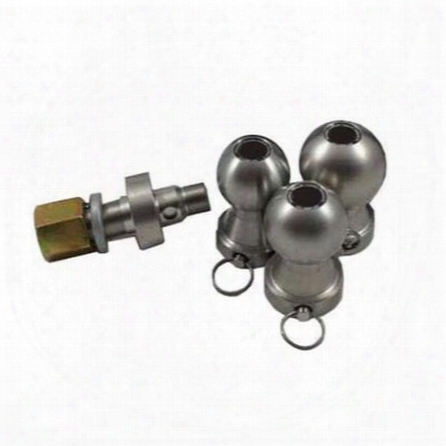 Fastway Trailer Products Hardened Stainless Steel Interchangeable 3 Ball (stainless Steel) - Dt-lbm3125