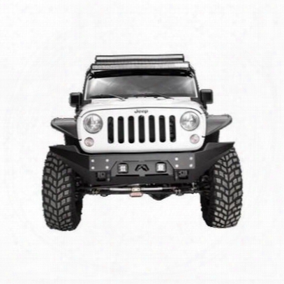 Fab Fours Full Metal Jacket Full Width Winch Front Bumper Without Grill Guard (bare) - Jk07-b1857-b