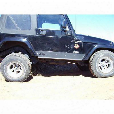 Fab Fours Rock Sliders Without Tube (black) - Tj97-g1051-b
