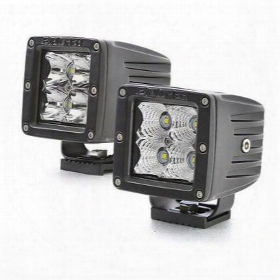 Pro Comp 2x2 Square 5w Led Flood Pair (black) - 76406p