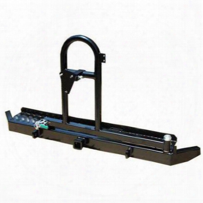 Garvin Industries Ats Series Swing-away Tire Carrier With Hitch And D-ring Mounts (black) - 71000