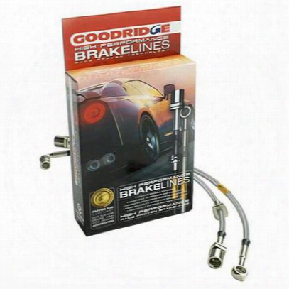 Goodridge G-stop Ss Braided Brake Line Kit, Rubber, Stock Height Of 0 In. To 2 Inch - 15524