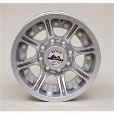 Hutchinson D.o.t. Beadlock, 17x8.5 Wheel With 8 On 6.5 Bolt Pattern - Sparkle Silver - 60669-047-03