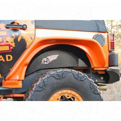 Hyline Offroad Rear Inner Fender Liners In Black Powder Coat - 400.300.180