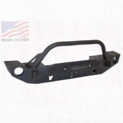 Jcroffroad Crusader Mid Width Front Winch Bumper (black) - Jkfc-t-pc
