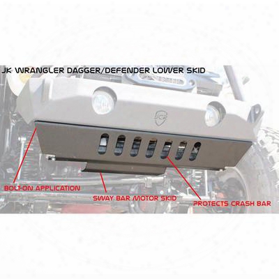 Jcroffroad Front Lower Bumper Skid (bare Steel) - Jksdvcmb