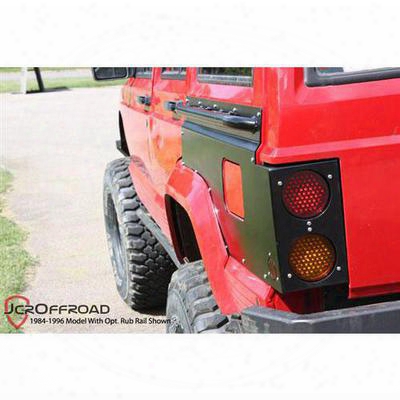 Jcroffroad Upper Quarter Panel Guards With Tail Light Cutouts And Rub Rails - Xjquin96rrp