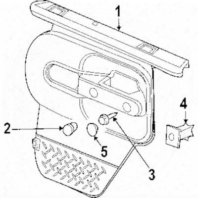 Jeep Rear Half Door Trim Panel - 5ke35xdvae