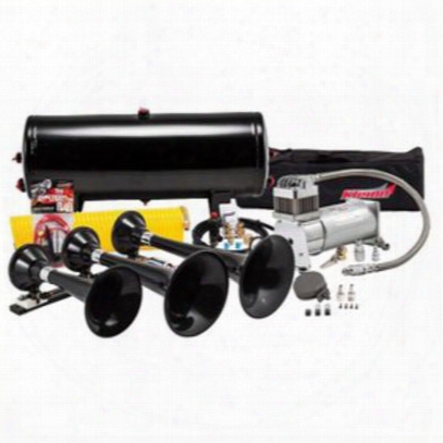 Kleinn Train Horns Complete Triple Train Horn Package With 150 Psi 100% Duty Sealed Air System - Hk7