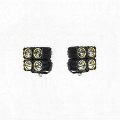 Kc Hilites Flex Quad Led Combo Beam System (black) - 280