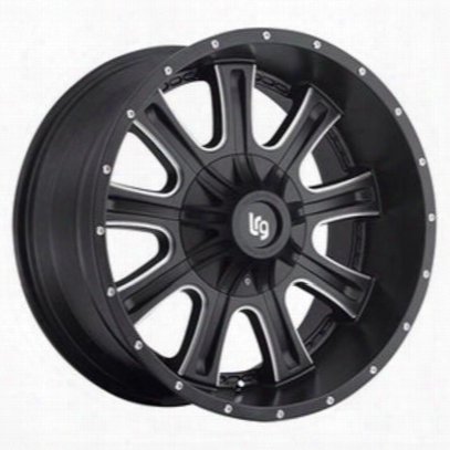 Lrg Rims Lrg 105, 20x10 With 5 On 5 Bolt Pattern - Black And Milled - 10521027912n