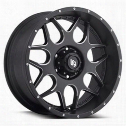 Lrg Rims Lrg104, 20x12 Wheel With 8 On 170 Bolt Pattern - Black And Milled - 10421270944n