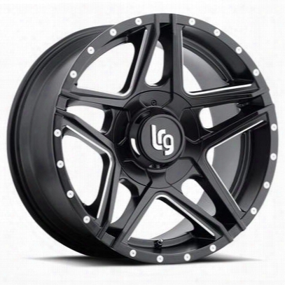 Lrg Rims Lrg109, 20x10 Wheel With 5 On 5 And 5 On 5.5 Bolt Pattern - Matte Black And Milled - 10921027912n