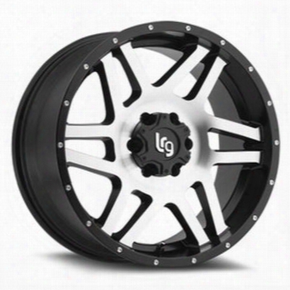 Lrg Rims Lrg111, 20x9 Wheel With 6 On 5.5 Bolt Pattern - Machine Face With Black Lip - 11129083300