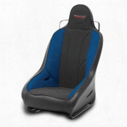 Mastercraft Safety 2 Inch Wider Pro Front Seat With Fixed Headrest (black/ Blue) - 561213