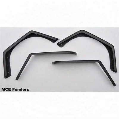 Mce Fenders Gen Ii Flexible Flat Fender Flare Kit (textured Black) - Fftjg2-eq