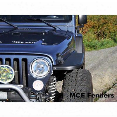 Mce Fenders Gen Ii Flexible Front Fender Flares (textured Black) - Fftjg2-3-f