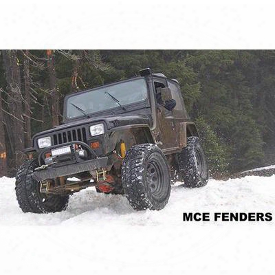 Mce Fenders Gen Iii Flexible Rear Flat Fender Flares (textured Black) - Ffyjg2-3-r